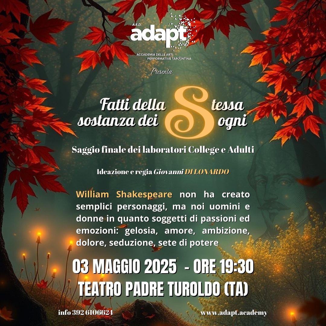 Fatti della stessa sostanza dei Sogni